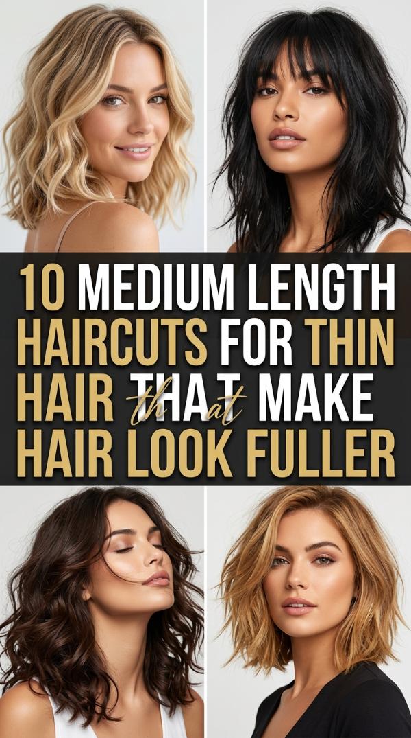 10 Medium Length Haircuts for Thin Hair That Make Hair Look Fuller