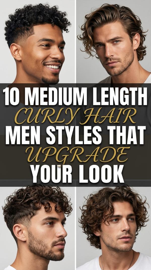 10 Medium Length Curly Hair Men Styles That Upgrade Your Look