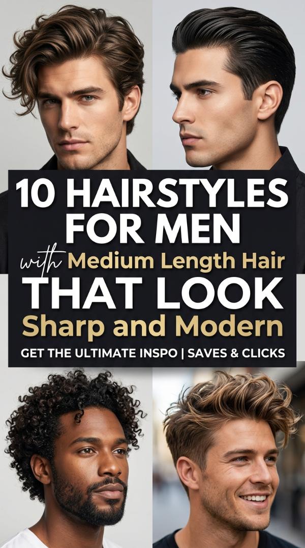 10 Hairstyle for Men With Medium Length Hair That Look Sharp and Modern