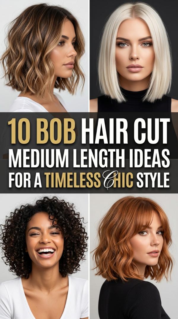 10 Bob Hair Cut Medium Length Ideas for a Timeless Chic Style