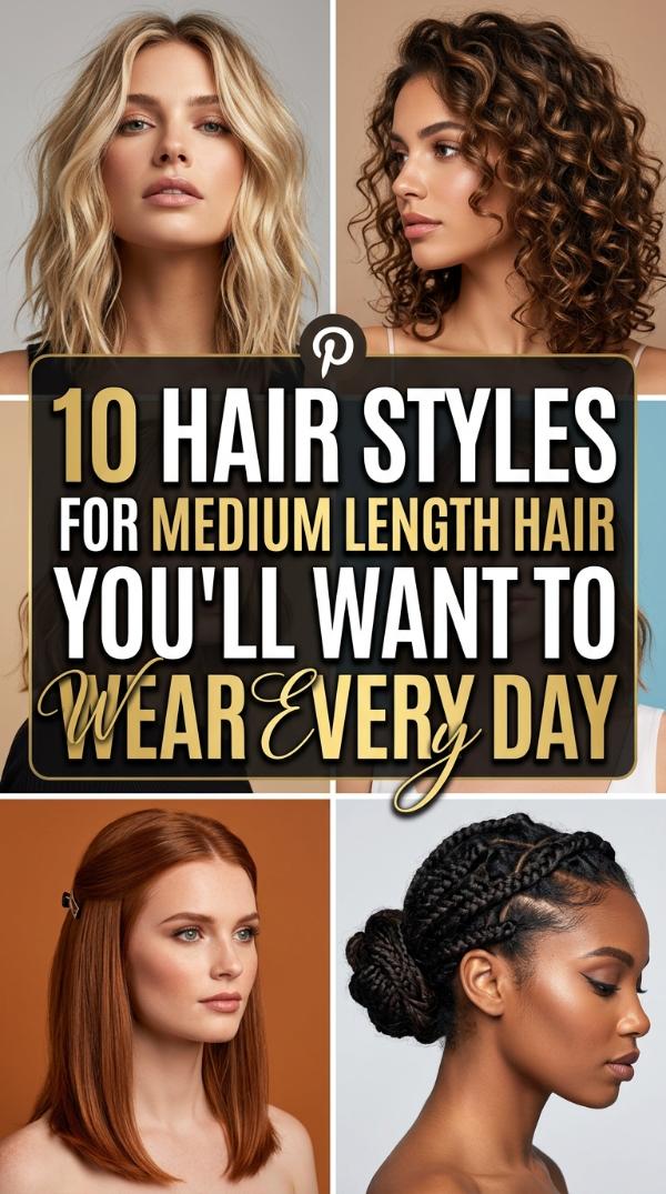 10 Hair Styles for Medium Length Hair You’ll Want to Wear Every Day