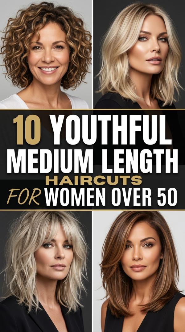 10 Medium Length Hair Cuts for Women Over 50 That Feel Youthful