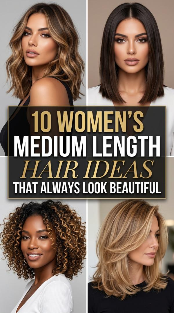 10 Women’s Medium Length Hair Ideas That Always Look Beautiful