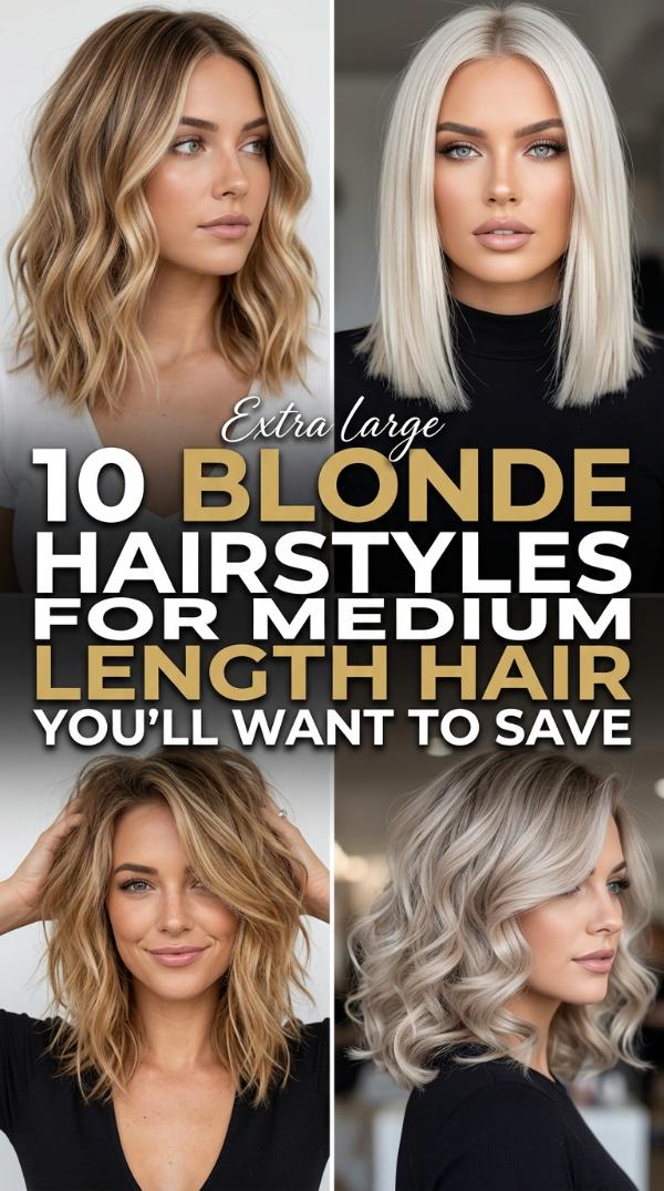 10 Blonde Hairstyles for Medium Length Hair You’ll Want to Save