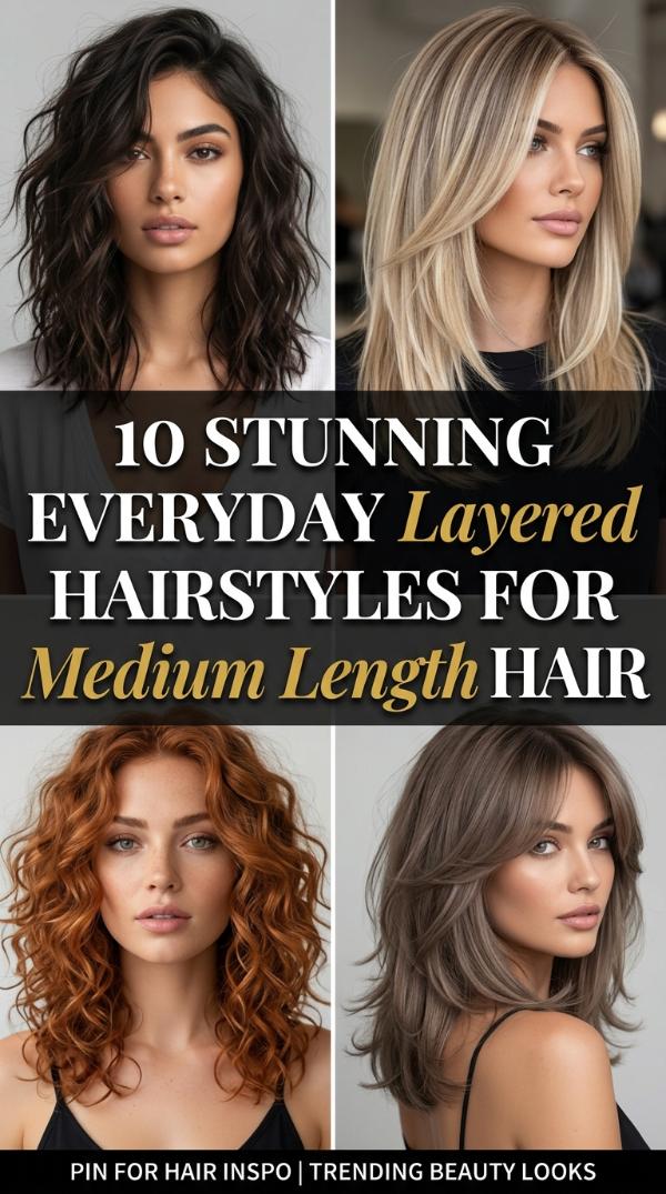 10 Hair Styles Medium Length Layered for a Stunning Everyday Look
