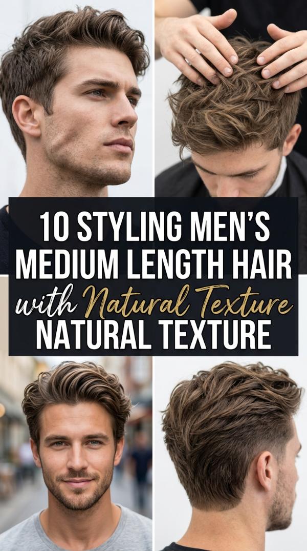 10 Styling Men’s Medium Length Hair with Natural Texture
