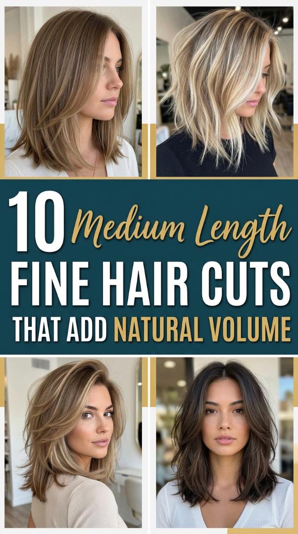 10 Medium Length Fine Hair Cuts That Add Natural Volume