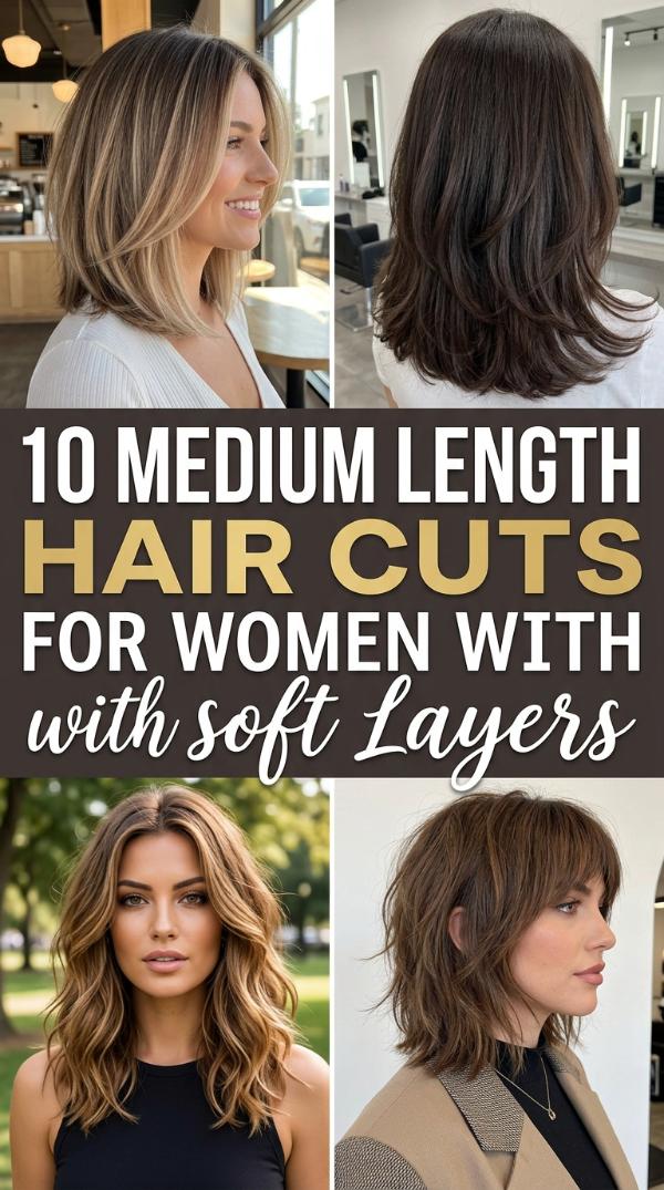 10 Medium Length Hair Cuts for Women with Soft Layers