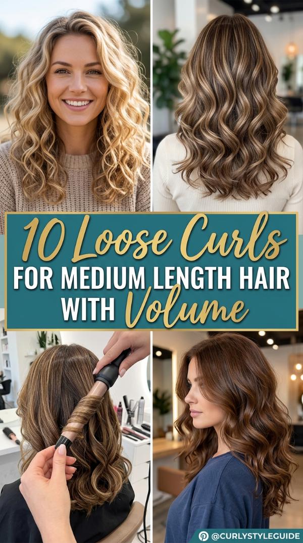 10 Loose Curls for Medium Length Hair with Volume