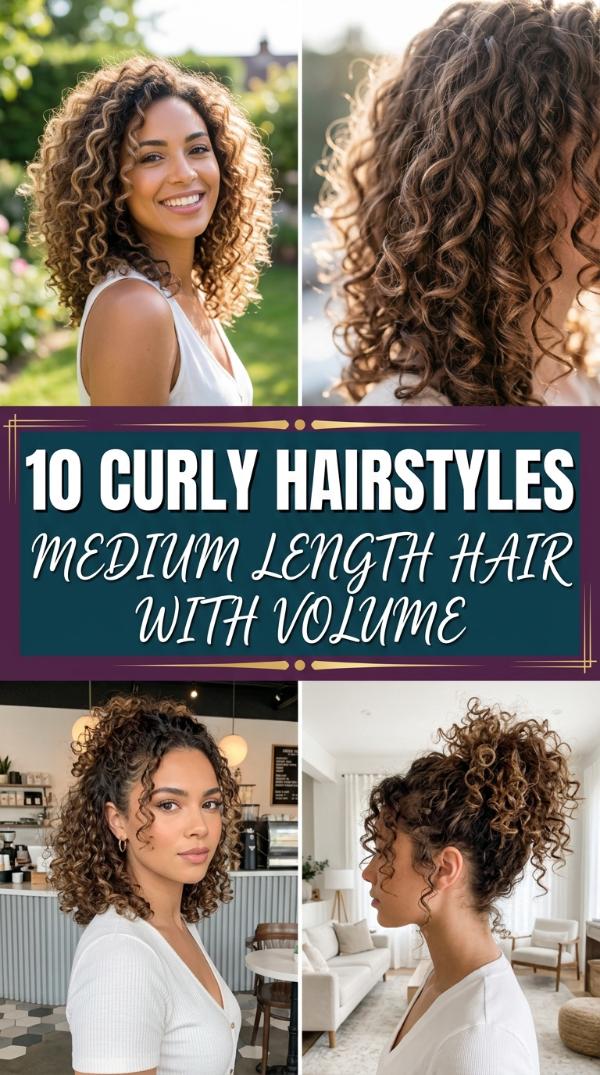 10 Curly Hairstyles Medium Length Hair with Volume