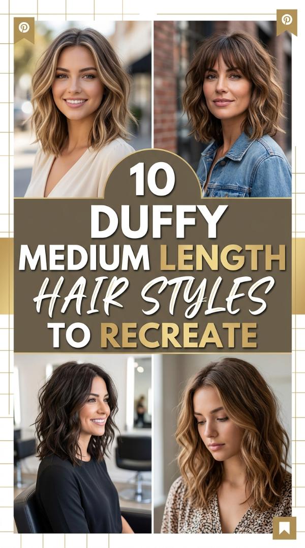10 Duffy Medium Length Hair Styles to Recreate