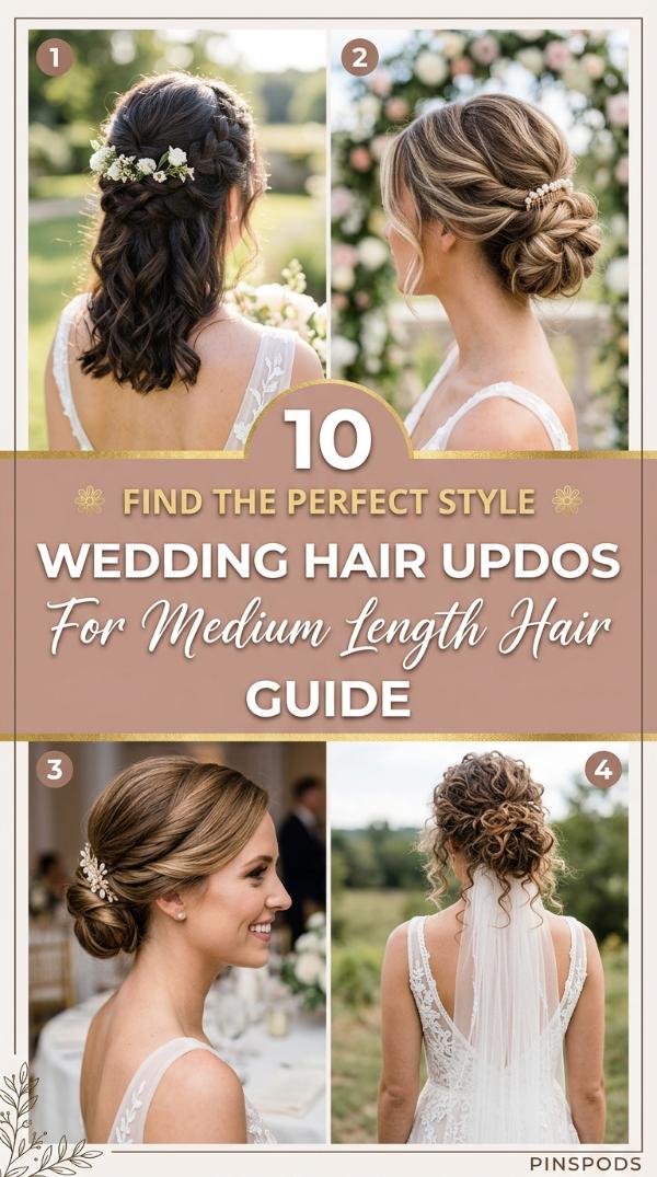 10 Wedding Hair Updos for Medium Length Hair Guide