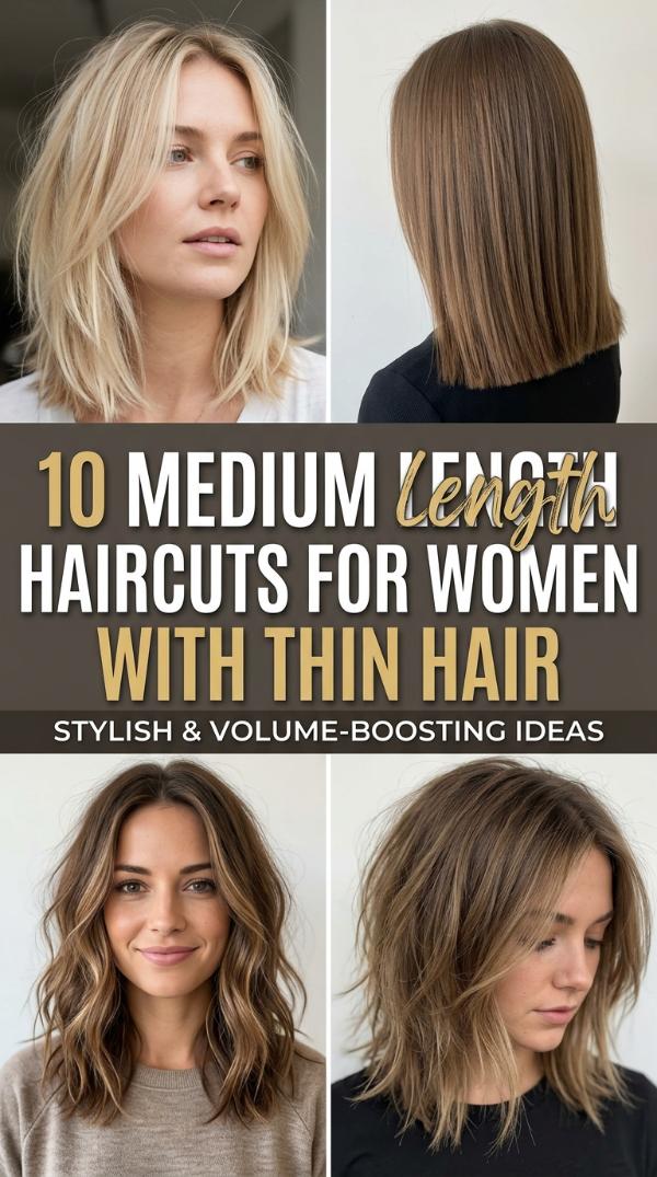 10 Medium Length Haircuts for Women with Thin Hair