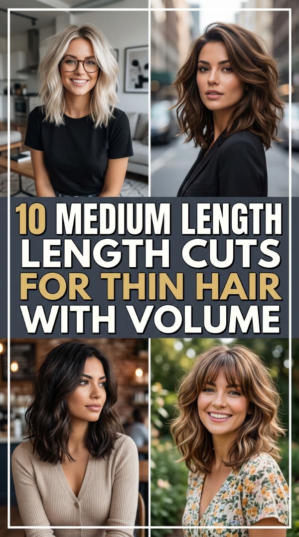 10 Medium Length Cuts for Thin Hair with Volume