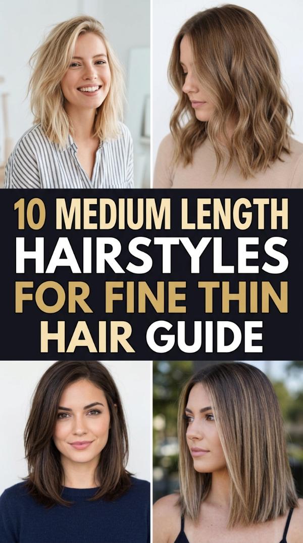 10 Medium Length Hairstyles for Fine Thin Hair Guide