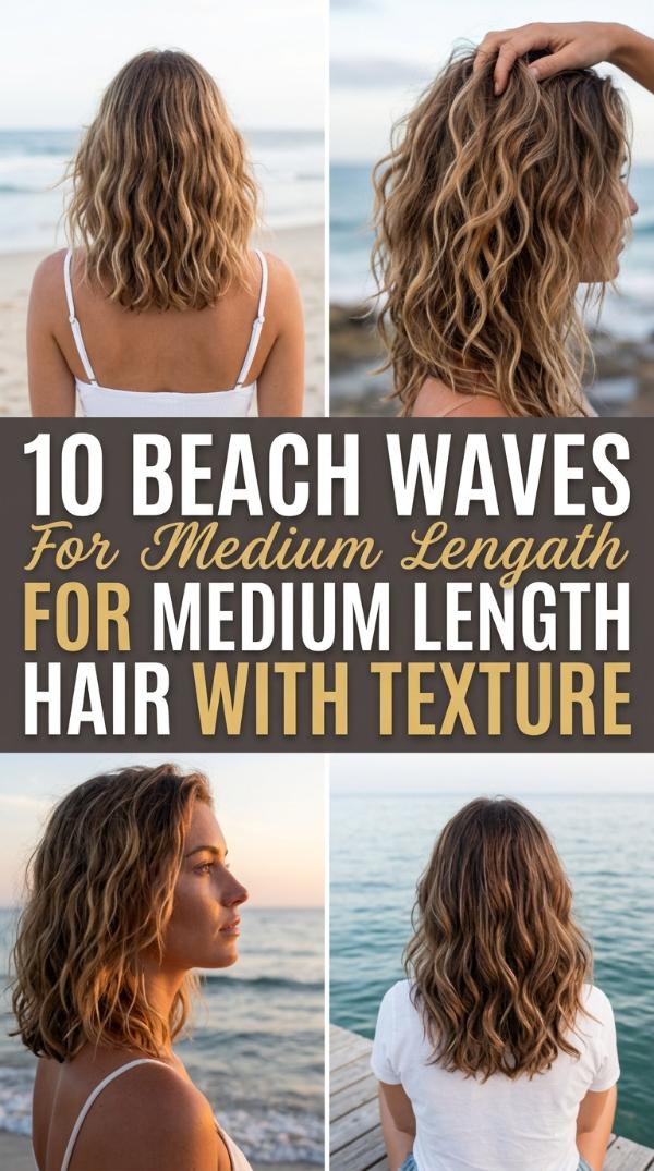 10 Beach Waves for Medium Length Hair with Texture