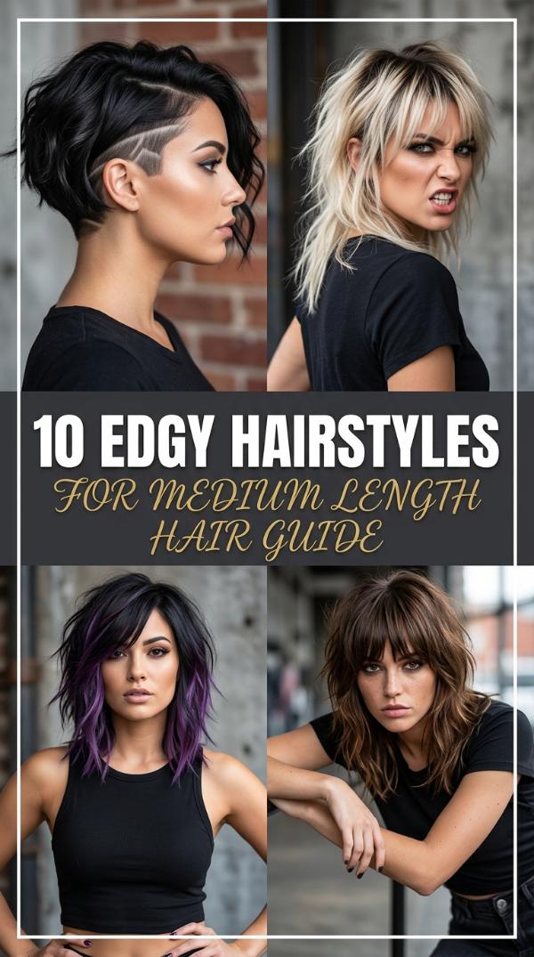 10 Edgy Hairstyles for Medium Length Hair Guide