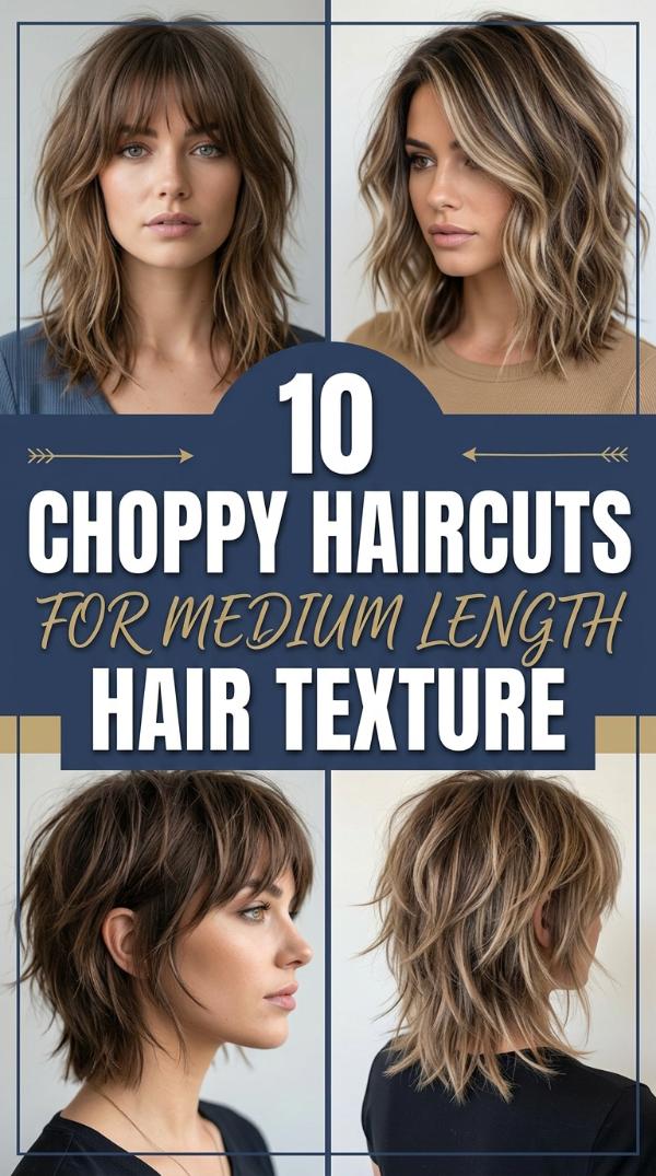 10 Choppy Haircuts for Medium Length Hair Texture