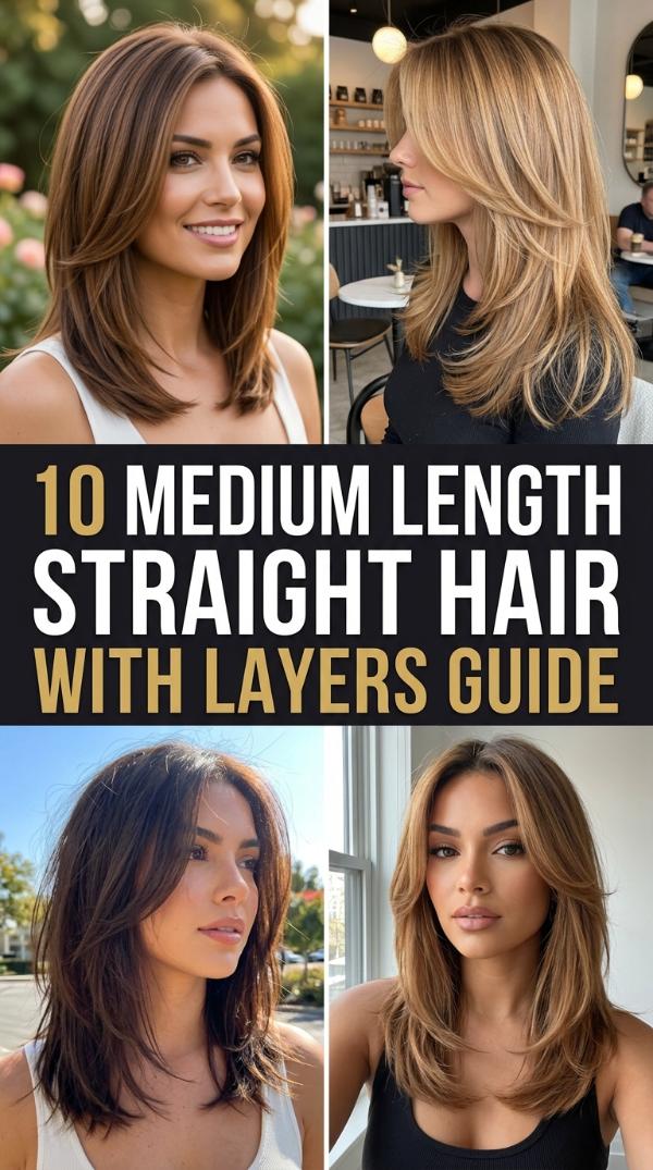 10 Medium Length Straight Hair with Layers Guide