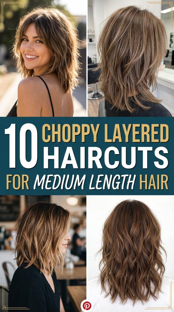10 Choppy Layered Haircuts for Medium Length Hair