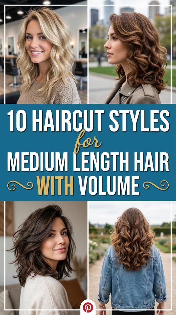 10 Haircut Styles for Medium Length Hair with Volume