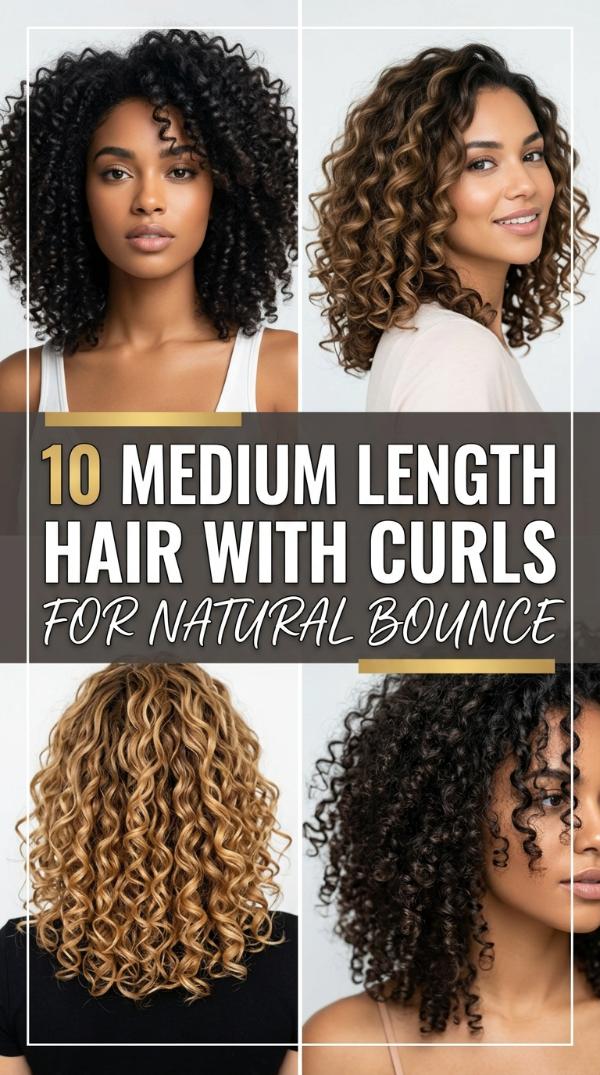 10 Medium Length Hair with Curls for Natural Bounce