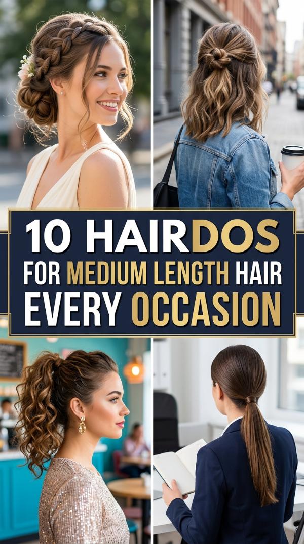 10 Hairdos for Medium Length Hair for Every Occasion