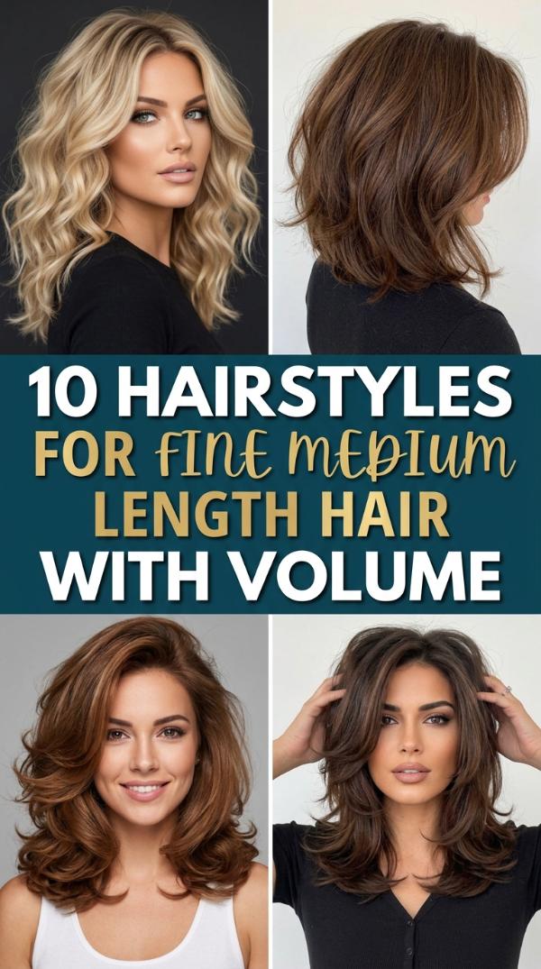 10 Hairstyles for Fine Medium Length Hair with Volume