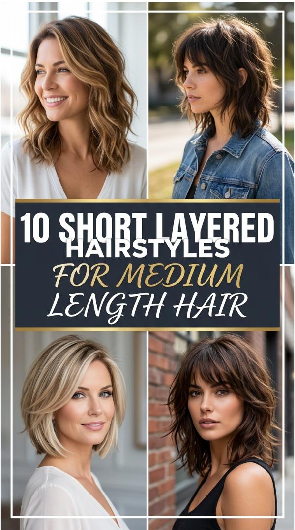 10 Short Layered Hairstyles for Medium Length Hair