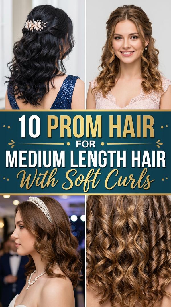 10 Prom Hair for Medium Length Hair with Soft Curls