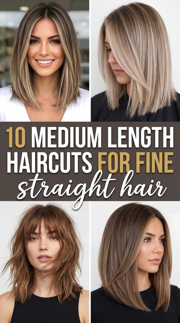 10 Medium Length Haircuts for Fine Straight Hair
