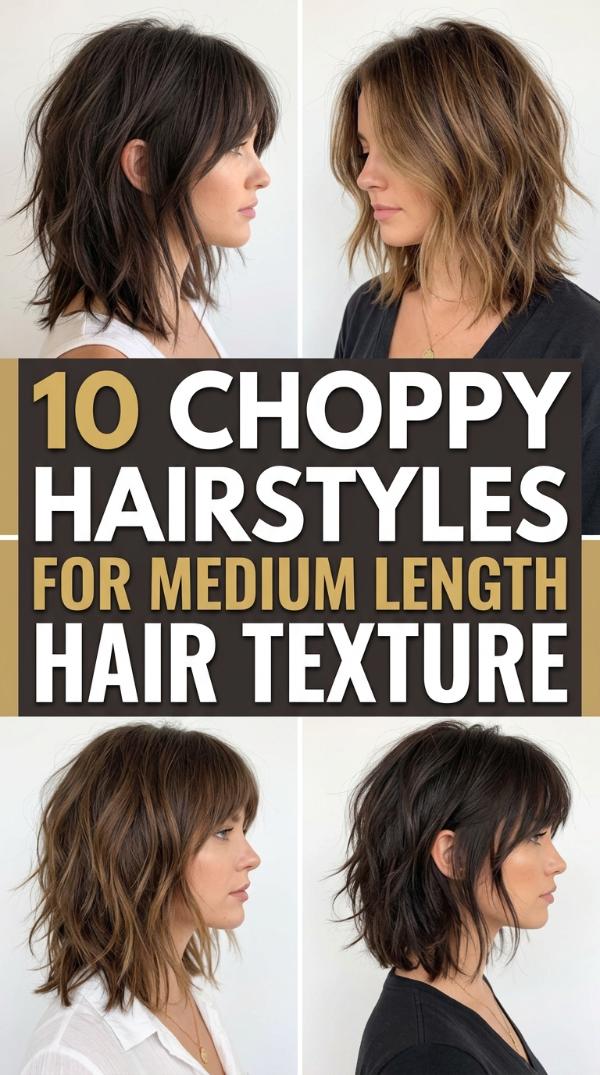 10 Choppy Hairstyles for Medium Length Hair Texture