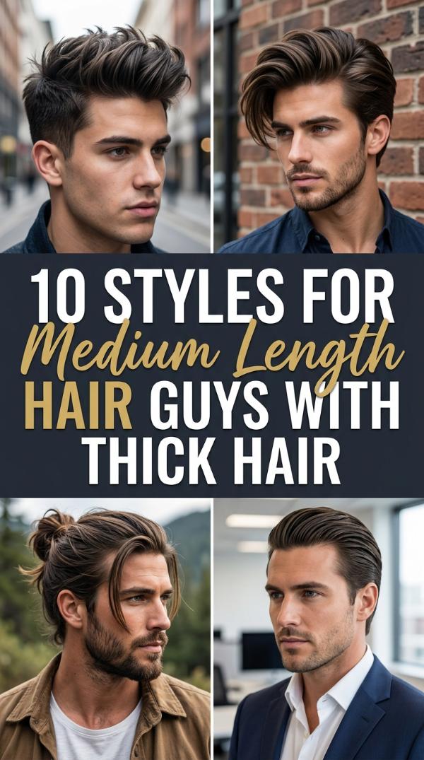 10 Styles for Medium Length Hair Guys with Thick Hair