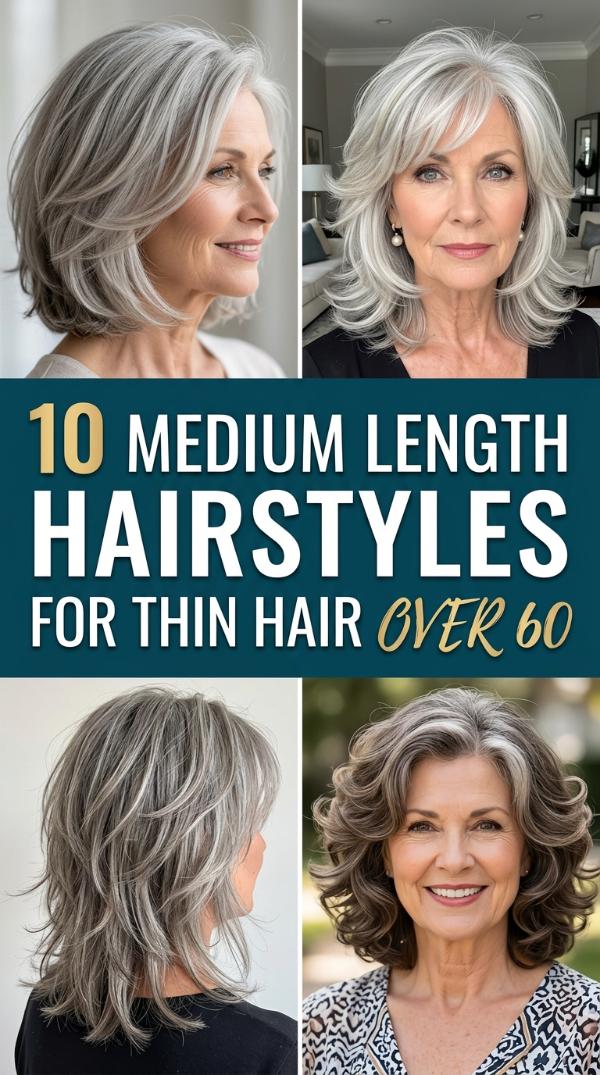 10 Medium Length Hairstyles for Thin Hair Over 60
