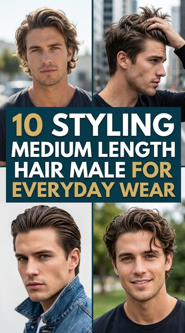 10 Styling Medium Length Hair Male for Everyday Wear