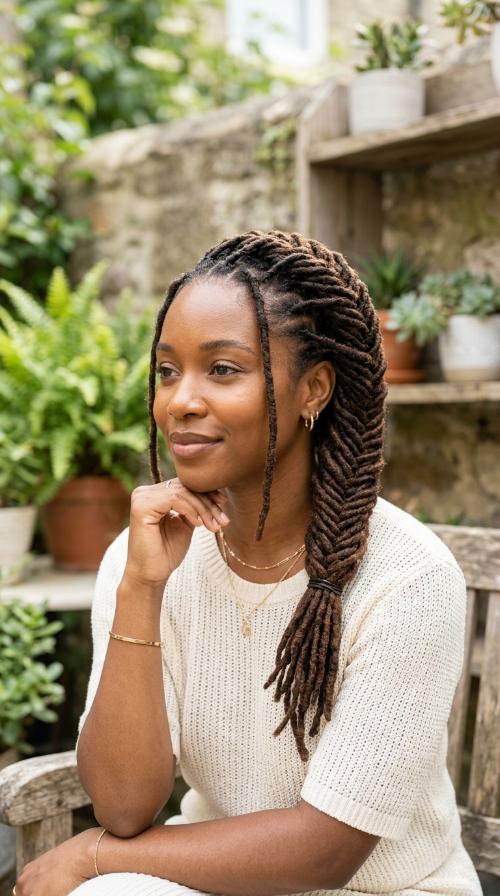 Fishtail Braid Locs