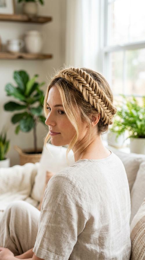 Fishtail Crown Braid