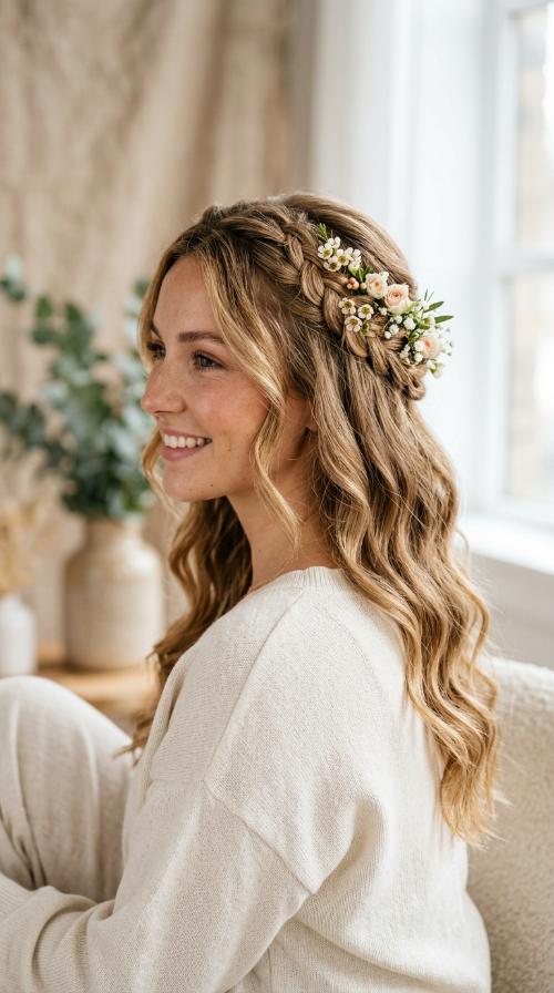 Floral Inlaid Braid