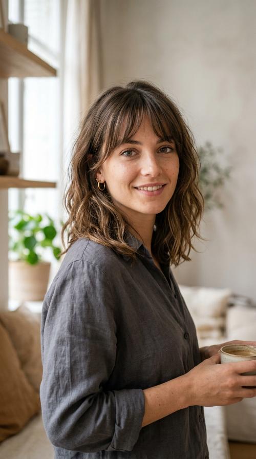 French Girl Cut with Bardot Bangs