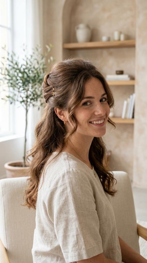 French Twist Half-Up