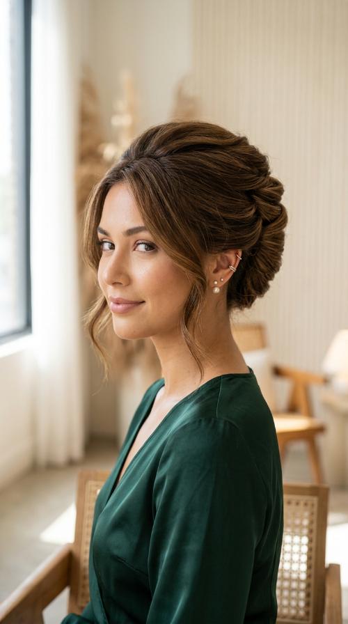 French Twist with Modern Volume