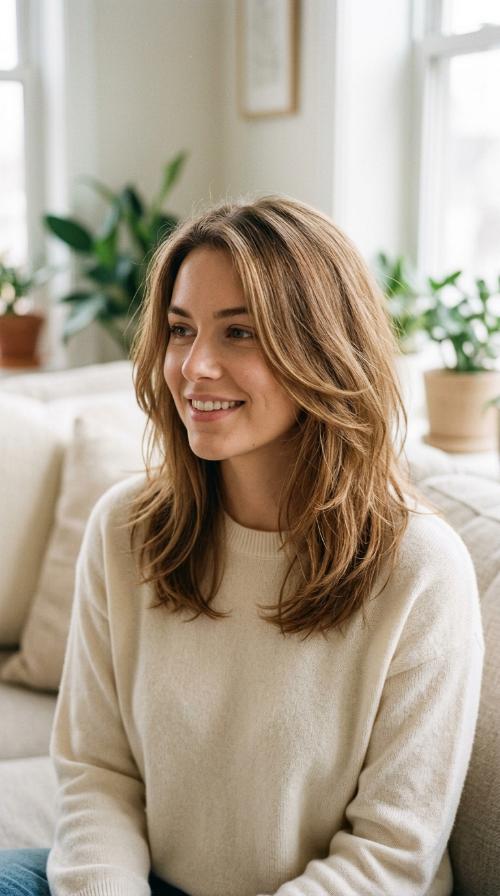 Graduated Layered Mid-Length Cut