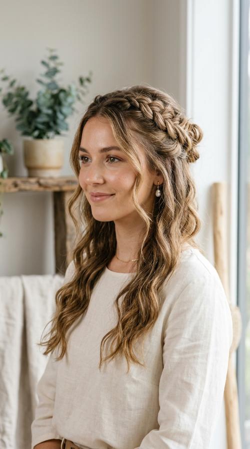 Half-Up Boho Braids