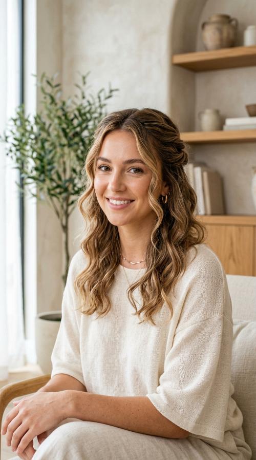 Half-Up Boho Twist