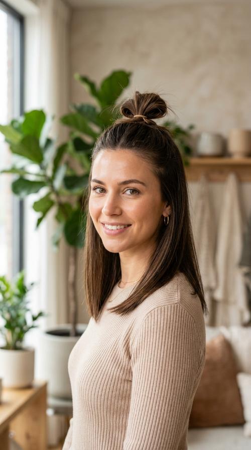 Half-Up Top Knot