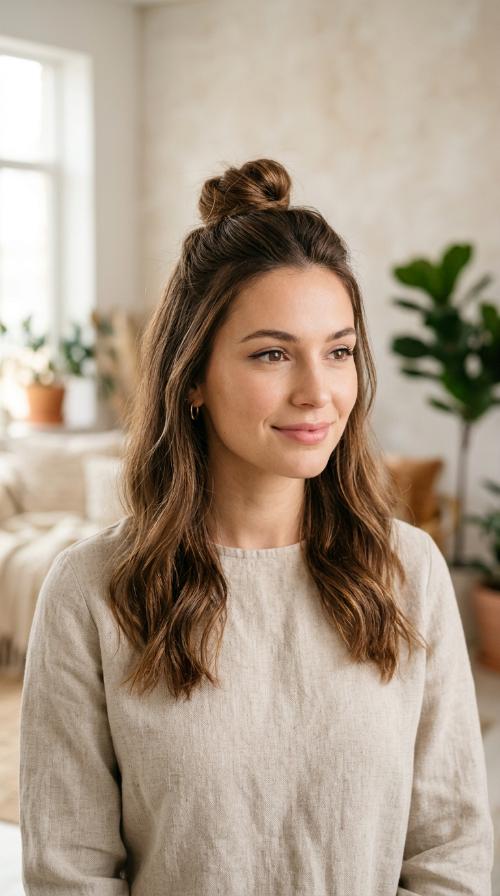 Half-Up Top Knot