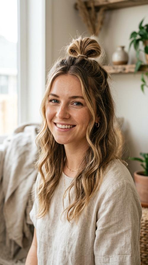 Half-Up Top Knot