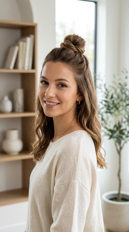 Half-Up Top Knot