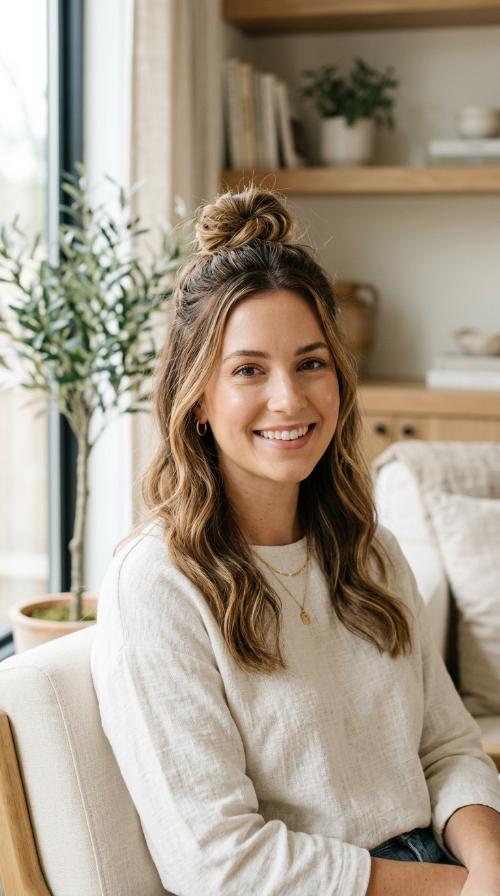 Half-Up Top Knot