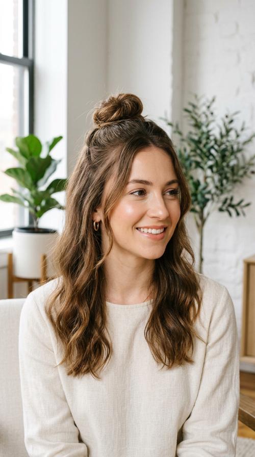 Half-Up Top Knot
